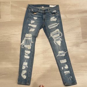 Rag & Bone Dre Ripped Jeans Sz 27